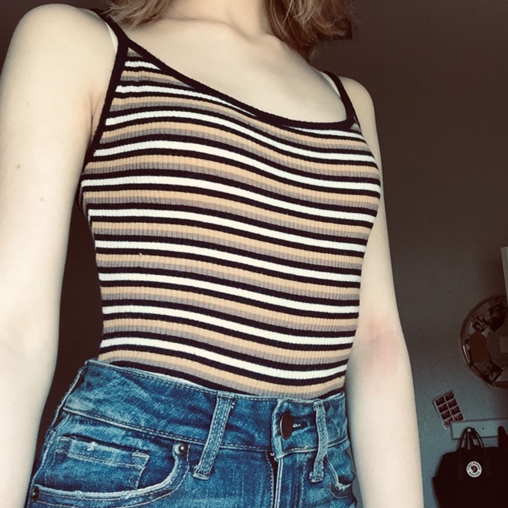 Forever 21 striped body suit